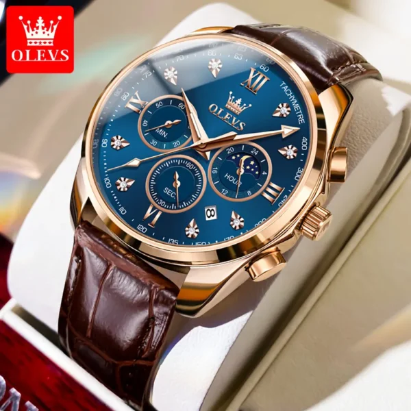 OLEVS 2888 Fashion Men’s Watch-Blue